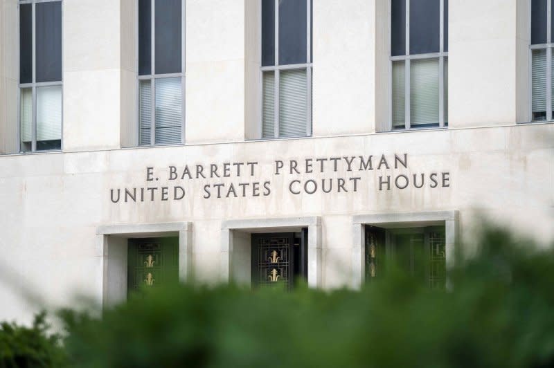 Former President Donald Trump is expected to appear at the E. Barrett Prettyman Federal Courthouse in Washington on Thursday for arraignment on his latest indictment. Photo by Bonnie Cash/UPI