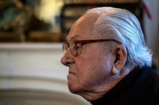 Jean-Marie Le Pen photographi� dans sa maison � Saint-Cloud le 9 janvier 2019