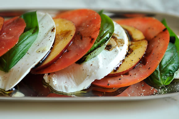 Tomato, Nectarine, and Mozzarella Salad