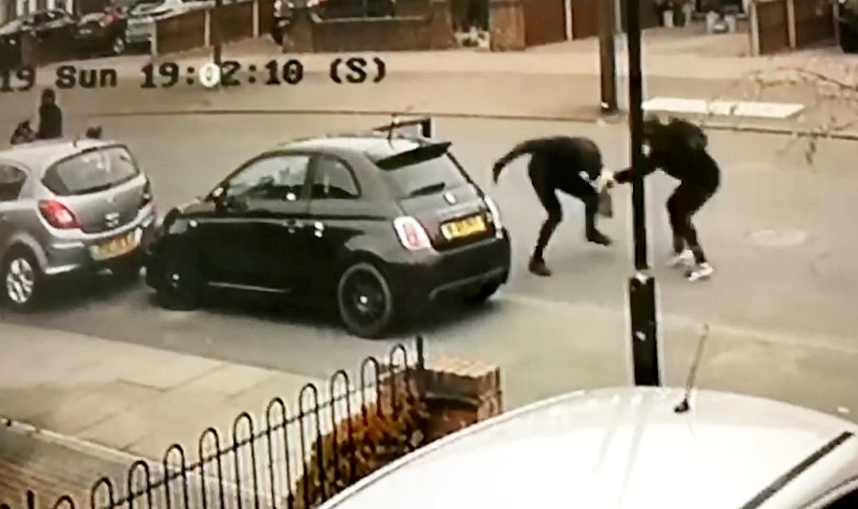 Ryan struggled with his attackers who attempted to steal his Fiat 500 (SWNS)