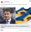 Dalle scarpe da ginnastica pensate da un daltonico, alla ricerca ossessiva dei prodotti Lidl ormai introvabili, fino al premier Giuseppe Conte che promette 600 euro di bonus a chi ha il coraggio di comprarle... ecco i meme più divertenti