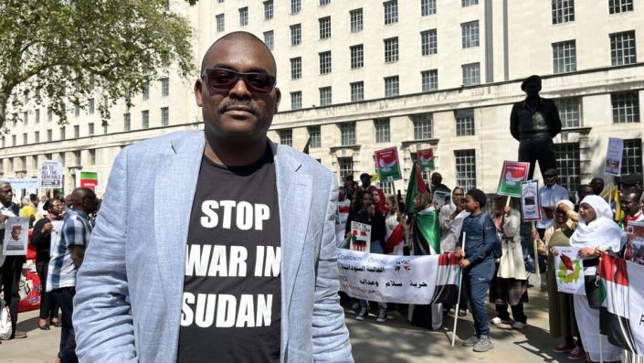 Nazar Yousif, media and culture secretary for the Sudanese nonprofit in Oxford