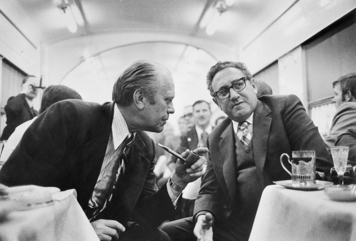 Image: President Ford Discussing Progress with Henry Kissinger (Bettmann Archive via Getty Images)