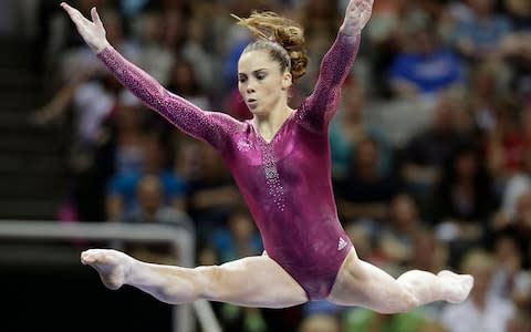 McKayla Maroney performing in 2012 - Credit:  AP