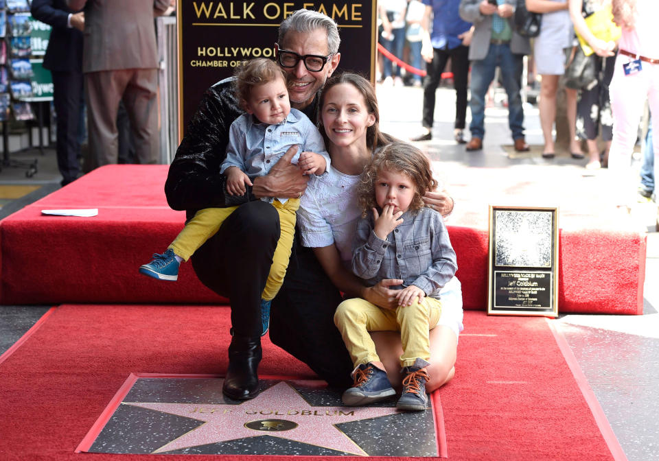 Jeff Goldblum and his family