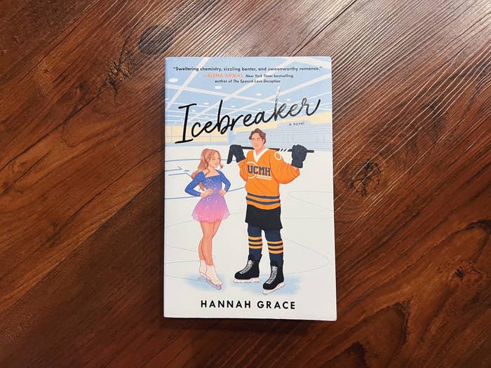 Book cover titled "Icebreaker" featuring illustrated figures ice-skating