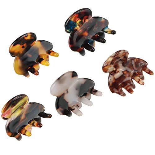 7) BeautyChen Tortoise Shell Cellulose Acetate Hair Claw Clips