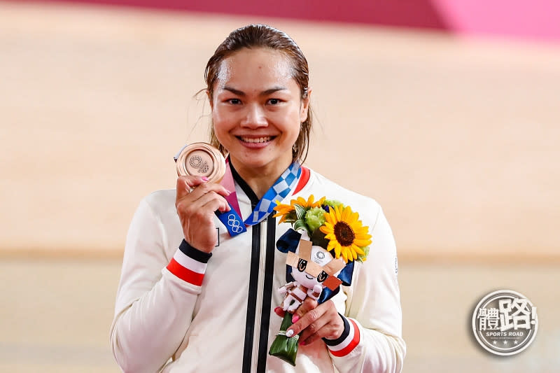 李慧詩去年於東京奧運場地單車爭先賽奪個人第二面奧運獎牌。（圖：體路資料庫）