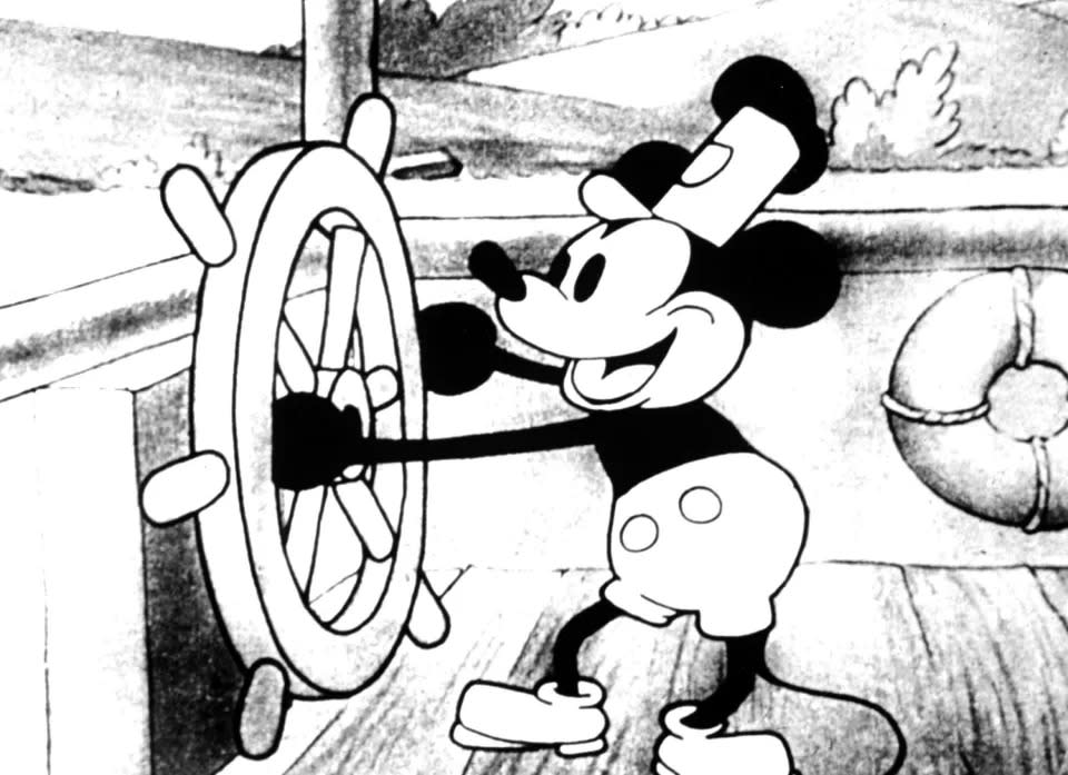Mickey Mouse war erstmals 1928 in dem Kurzfilm Steamboat Willie zu sehen. (Everett Collection) (©Walt Disney Co./Courtesy Everett Collection, Everett Collection Inc)