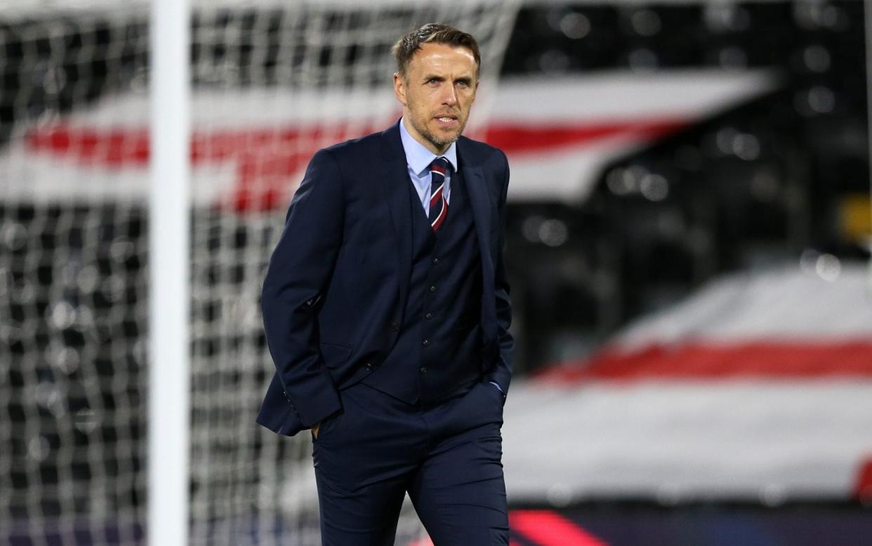 Phil Neville - FA start search for Team GB and interim England head coaches Phil Neville departs for Inter Miami - GETTY IMAGES