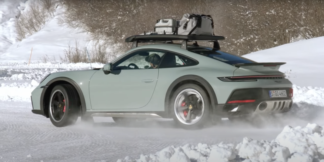 2023 porsche 911 dakar ice drifting