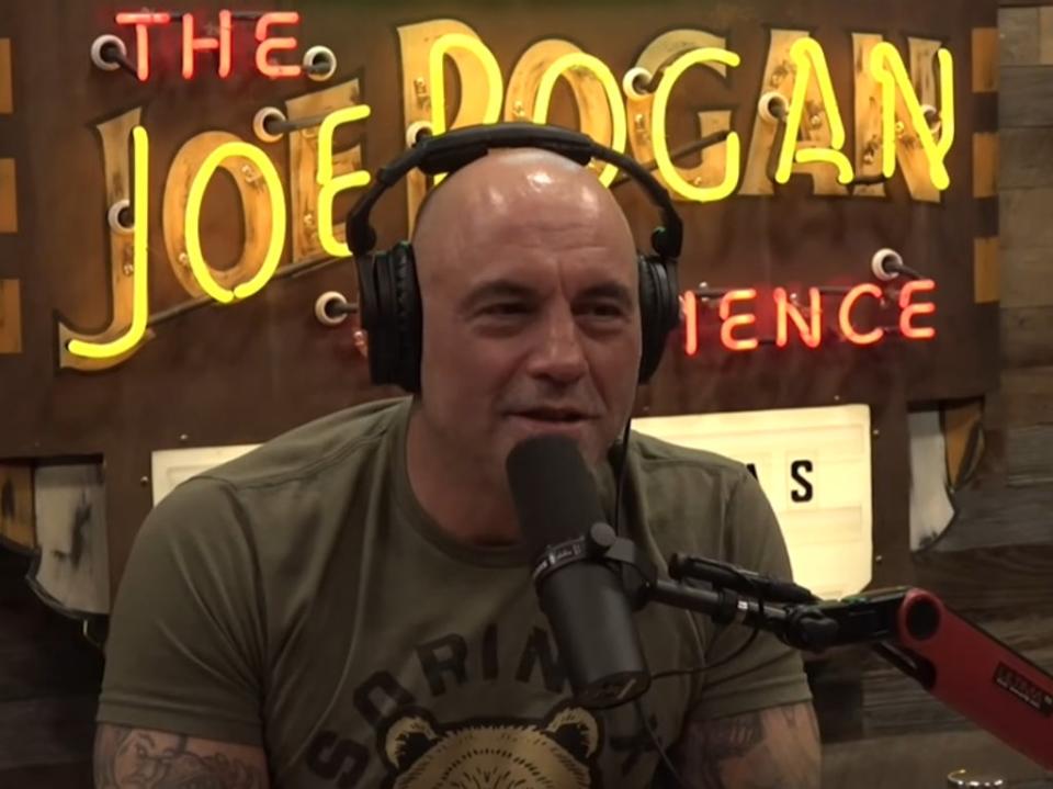 Joe Rogan has repeatedly sparked controversy over his comments about Covid-19 and the vaccine (YouTube/PowerfulJRE)