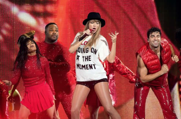 PHOTO: Taylor Swift performs onstage for the opening night of 'The Eras Tour' at State Farm Stadium, March 17, 2023, in Glendale, Ariz. (Kevin Mazur/Getty Images)