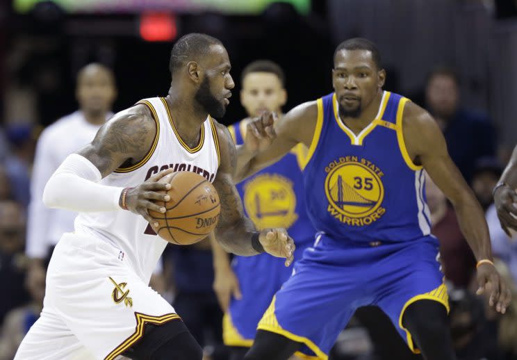 The Warriors will look to close out the Cavs in Game 5. (AP)