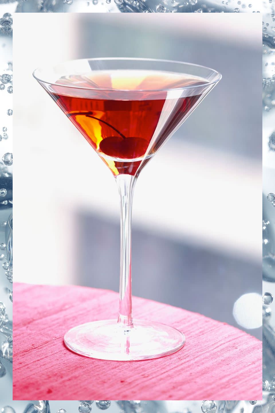 <p>Created sometime in the mid-1800s, the Manhattan is one of the booziest classic drink recipes. </p><p>- 2 oz rye whiskey<br>- 1 oz sweet vermouth<br>- 2 dashes Angostura bitters</p><p><em>Stir ingredients in a mixing glass with ice. Strain into chilled <a href="https://www.amazon.com/Riedel-VINUM-Martini-Glasses-Set/dp/B000W06570/?tag=syn-yahoo-20&ascsubtag=%5Bartid%7C10063.g.35268798%5Bsrc%7Cyahoo-us" rel="nofollow noopener" target="_blank" data-ylk="slk:martini glass;elm:context_link;itc:0;sec:content-canvas" class="link ">martini glass</a> or <a href="https://www.amazon.com/Libbey-Perception-Cocktail-Coupe-Glass/dp/B009XD642S?tag=syn-yahoo-20&ascsubtag=%5Bartid%7C10063.g.35268798%5Bsrc%7Cyahoo-us" rel="nofollow noopener" target="_blank" data-ylk="slk:cocktail coupe;elm:context_link;itc:0;sec:content-canvas" class="link ">cocktail coupe</a>.</em><strong><br></strong></p><p><strong>More: </strong><a href="http://www.townandcountrymag.com/leisure/drinks/g3242/whiskey-cocktails/" rel="nofollow noopener" target="_blank" data-ylk="slk:Whiskey Cocktails to Shake Up Your Bar Cart;elm:context_link;itc:0;sec:content-canvas" class="link ">Whiskey Cocktails to Shake Up Your Bar Cart</a><br></p>