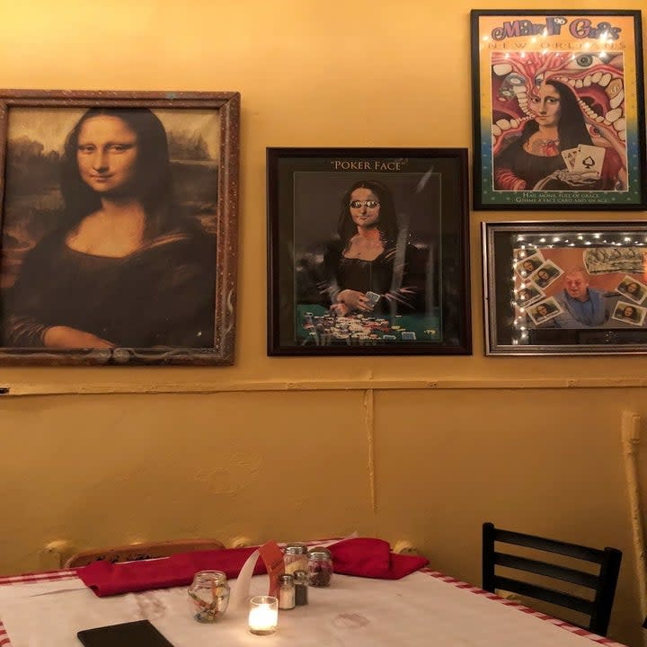 the Mona Lisa restaurant