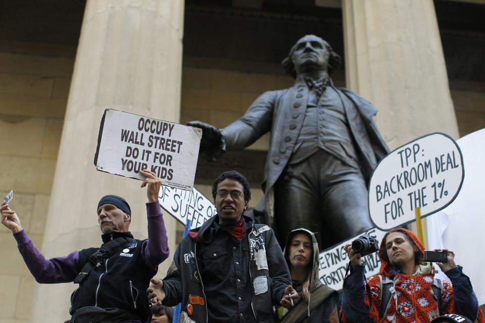 Occupy Wall Street activists mark 2nd anniversary