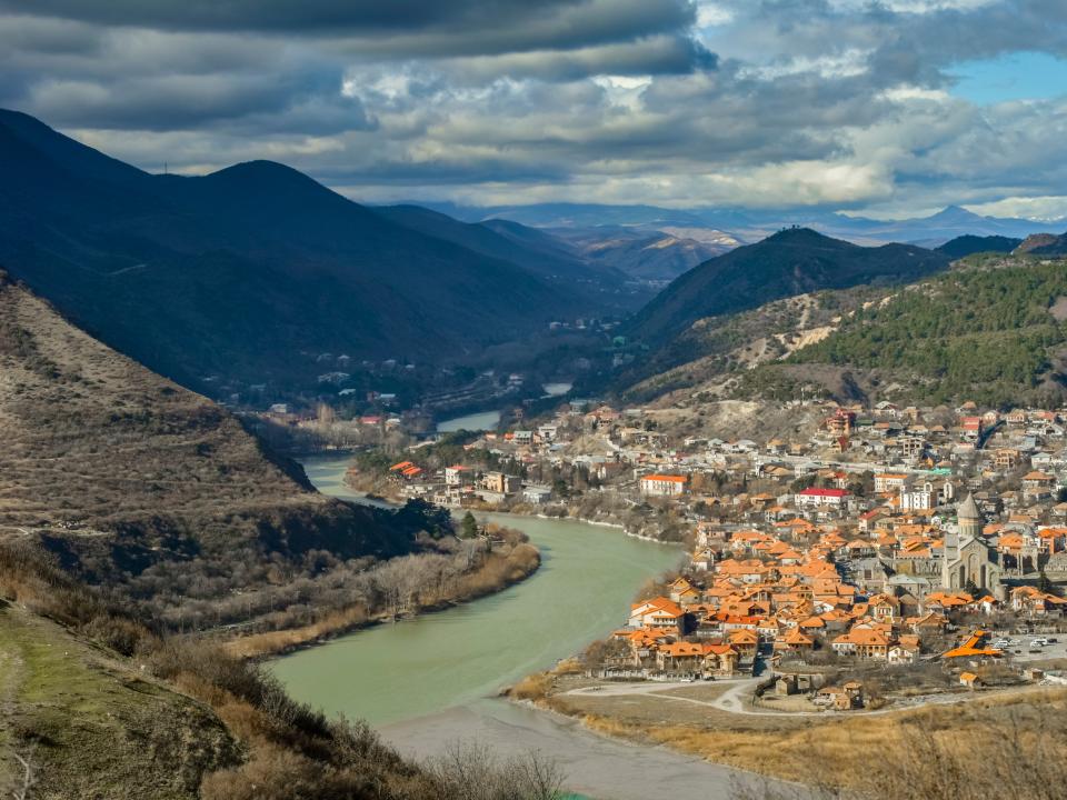 The town of Mtskheta, Georgia.