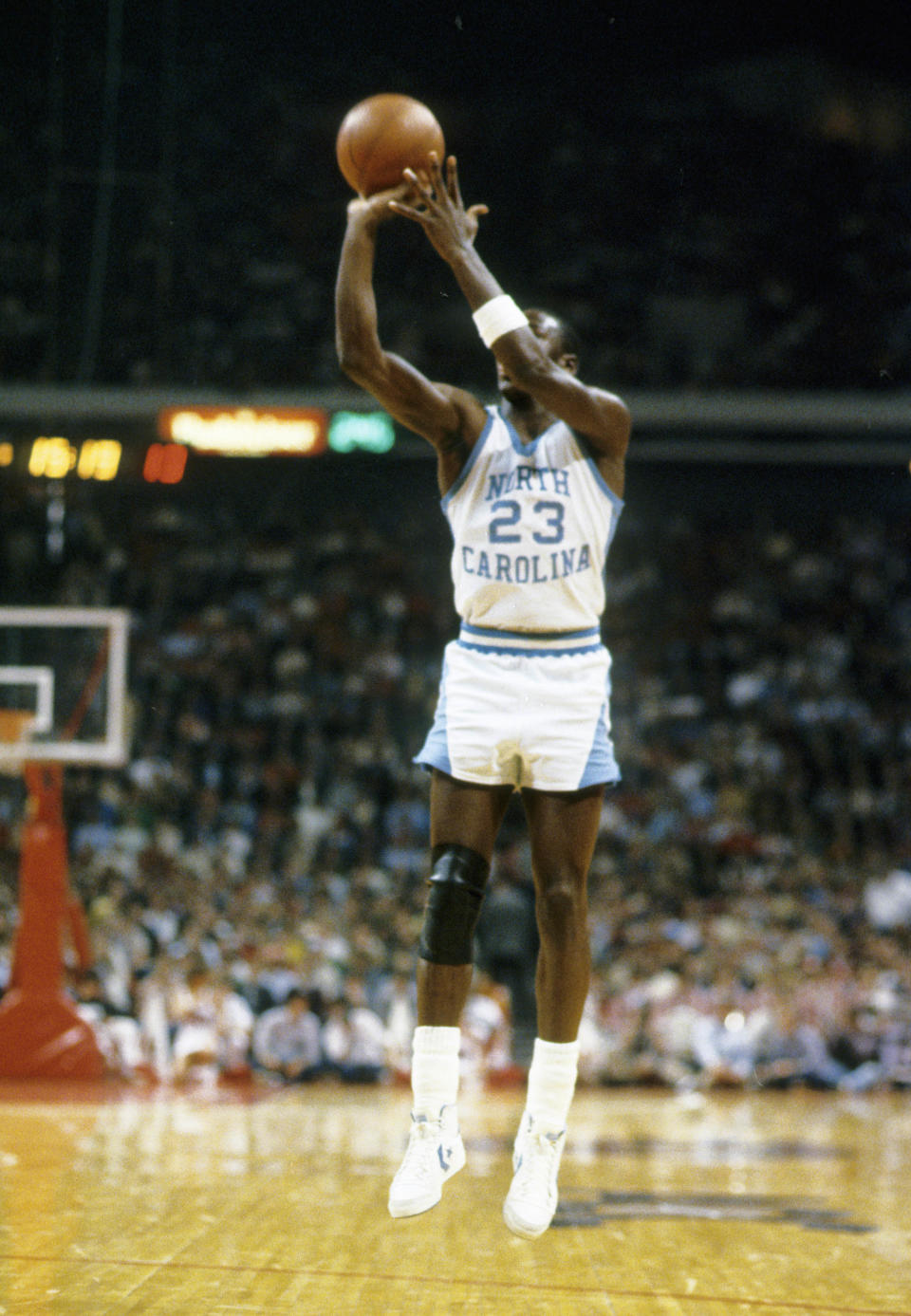 North Carolina guard Michael Jordan (23) in action during the 1983 NCAA Men’s Basketball Tournament. Malcolm Emmons-USA TODAY Sports