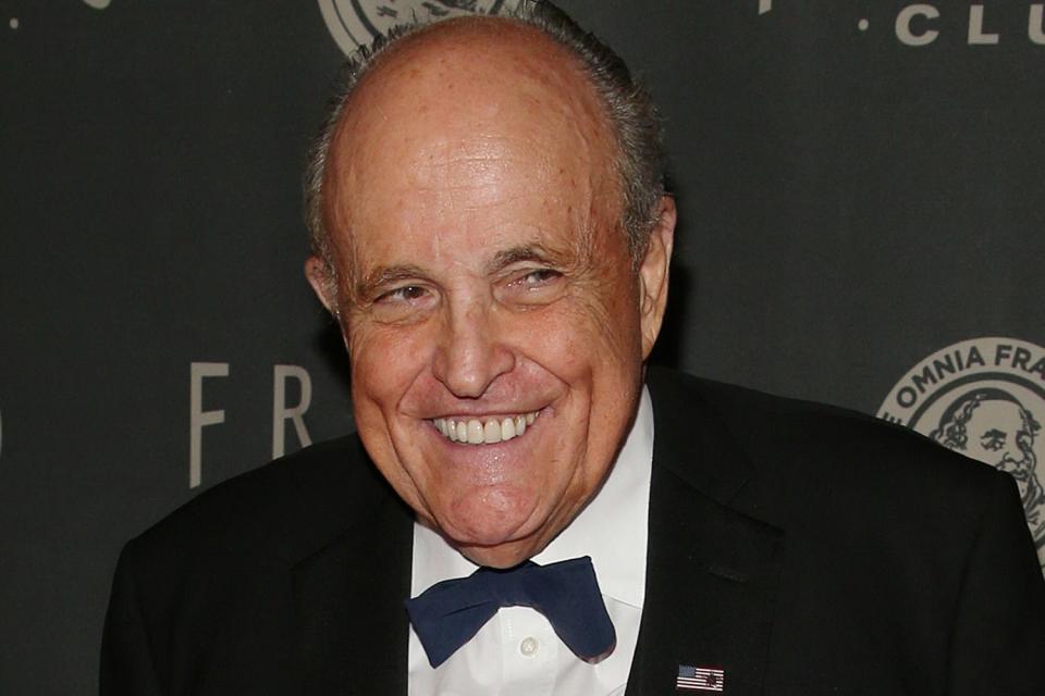 <p> Rob Kim/Getty </p> Rudy Giuliani in 2022