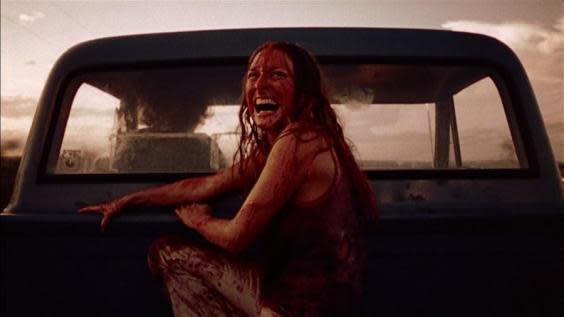 Sally (Maralyn Burns) in The Texas Chainsaw Massacre