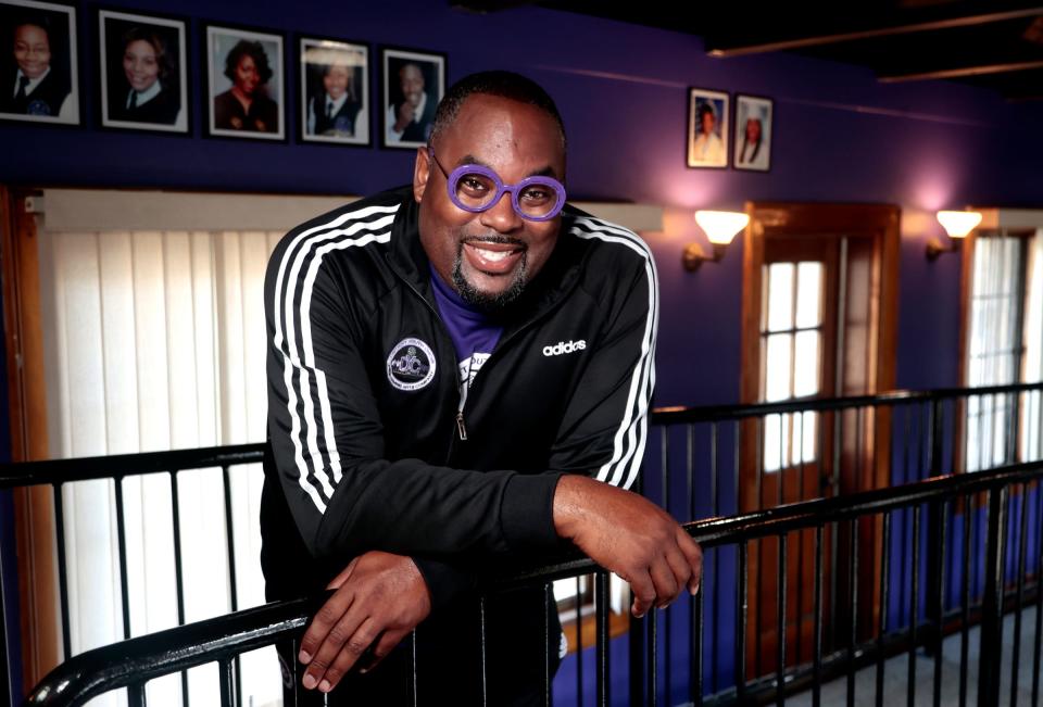 Anthony White, the artistic director of the Detroit Youth Choir at Marygrove College in Detroit, where the DYC has its studios, on Aug. 12, 2023. White is a 2023 Shining Light Award winner and will be receiving the Eleanor Josaitis Unsung Hero Award.