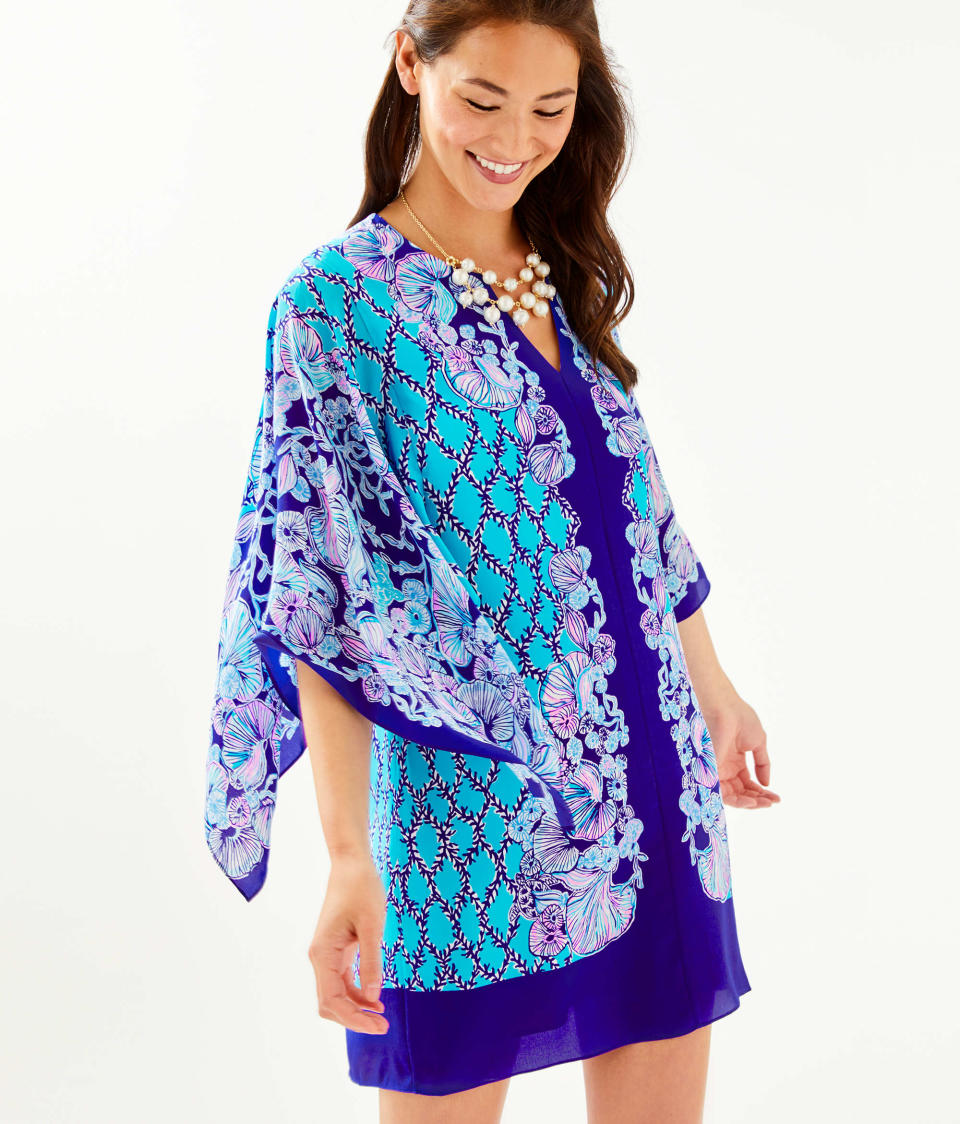 <p><strong>lilly pulitzer</strong></p><p>lillypulitzer.com</p><p><a href="https://go.redirectingat.com?id=74968X1596630&url=https%3A%2F%2Fwww.lillypulitzer.com%2Fshalynn-silk-caftan%2F003299.html&sref=https%3A%2F%2Fwww.townandcountrymag.com%2Fstyle%2Ffashion-trends%2Fg31940461%2Flilly-pulitzer-sale-march-2020%2F" rel="nofollow noopener" target="_blank" data-ylk="slk:Shop Now;elm:context_link;itc:0;sec:content-canvas" class="link ">Shop Now</a></p><p>$206.28</p><p><em>Original Price: $278</em></p>