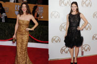 <p>After stepping onto the SAGs red carpet in Oscar de la Renta, a statue of golden perfection, Garner left the black Oscar de la Renta cocktail dress she wore to the 24th Annual Producers Guild Awards far, far behind her.</p>