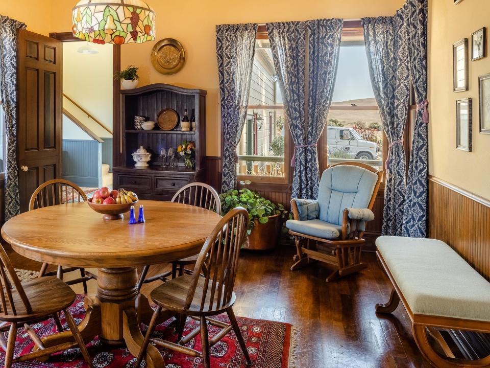 The dining room in the "Scream" house.