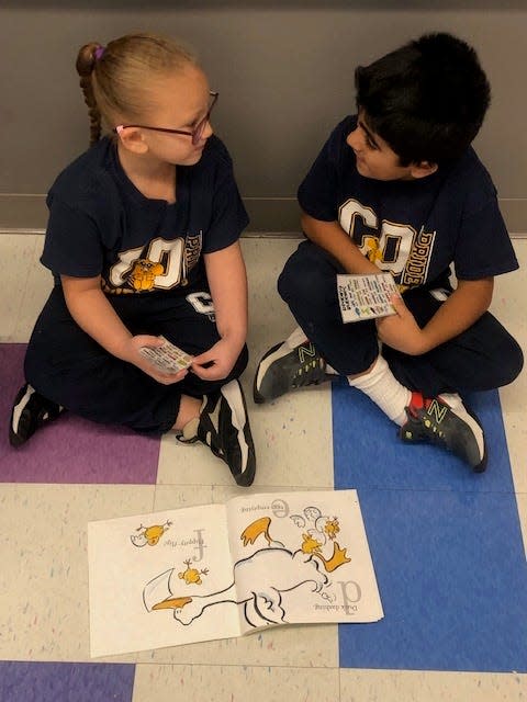 Ms. Tonti’s first grade class at Charles Olbon School in Woodland Park was very excited to work with reading buddies in special reading nooks around the classroom during Reader’s Workshop.