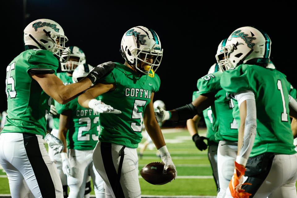 Eli Losey (5) and Dublin Coffman play Olentangy Berlin on Friday at Westerville Central.