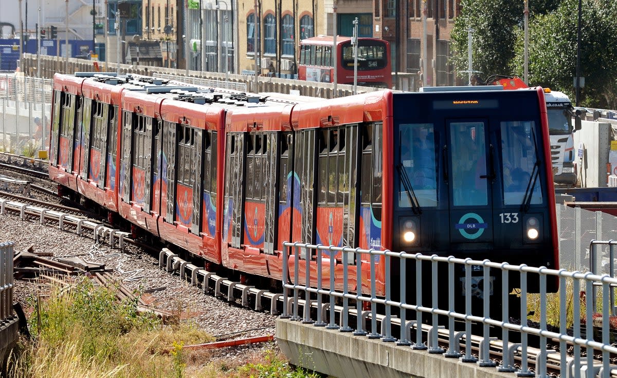 The DLR could be extended from Beckton to Barking Riverside, the mayor’s transport deputy has said (PA)