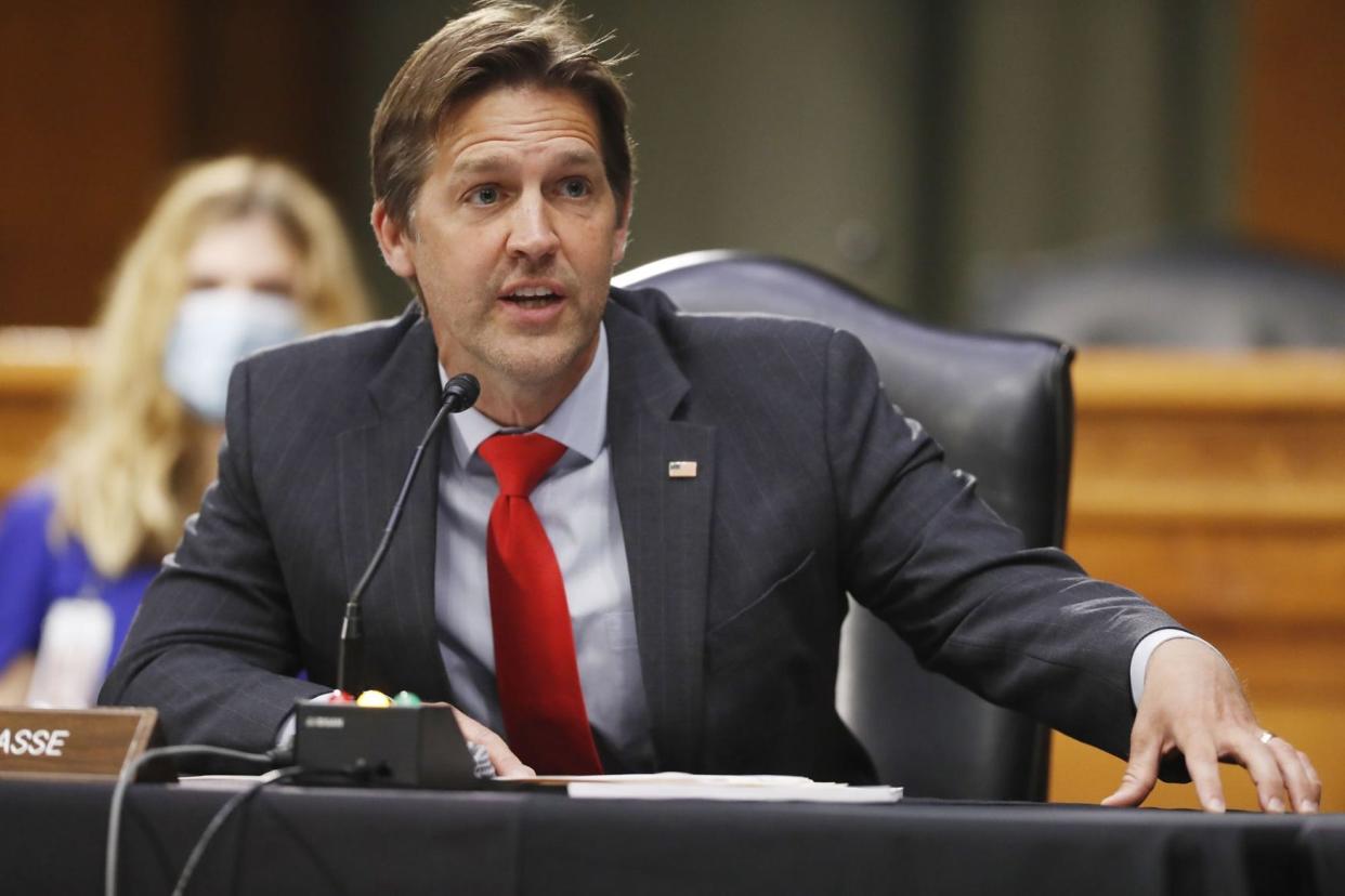 Ben Sasse, R-Neb., who denounced the Donald Trump recently for "the way he kisses dictators' butts ... (and) flirted with white supremacists." But that kind of candid criticism remains rare.