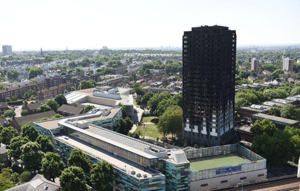 Grenfell Tower in north Kensington, west London (PA)