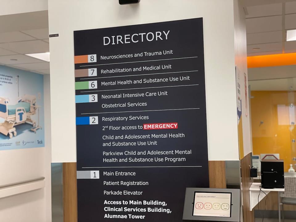 Directory gives people guidance to find obstetric services in Royal Inland Hospital.