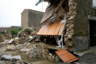 The storms were triggered when a front of warm humid air from the Mediterranean Sea slammed into colder air around the Massif Central mountain range