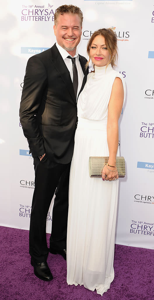 BRENTWOOD, CA - JUNE 03: Actor Eric Dane and actress Rebecca Gayheart attend the 16th annual Chrysalis Butterfly Ball on June 3, 2017 in Brentwood, California. (Photo: Jason LaVeris/FilmMagic)