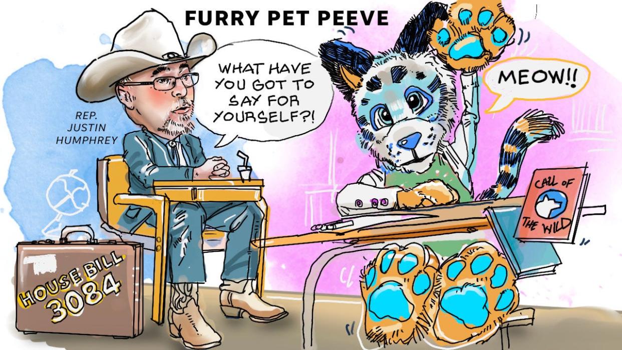 Furry Pet Peeve - political cartoon