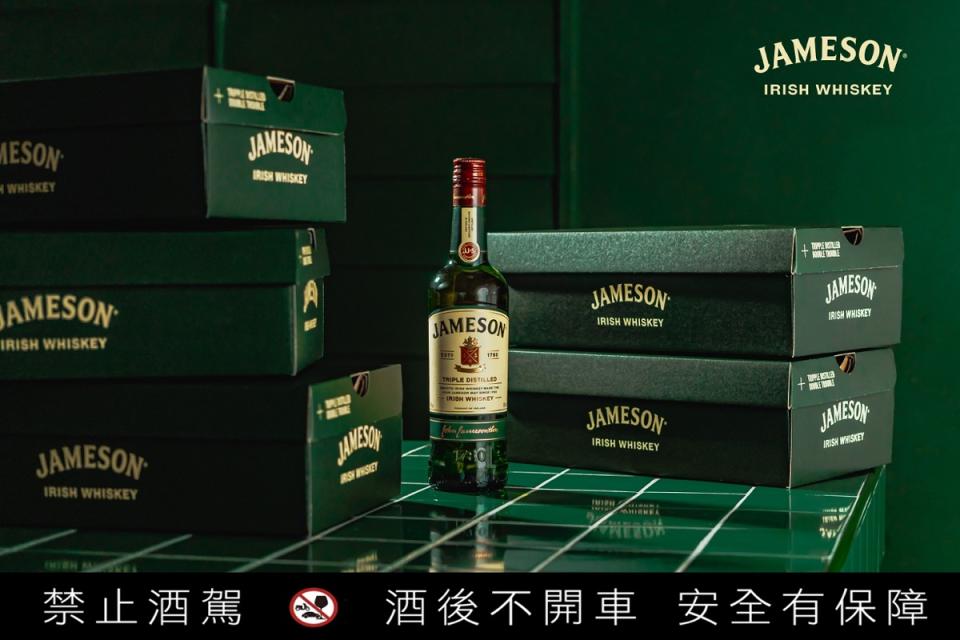 <strong>▲</strong>Jameson愛爾蘭威士忌經過三次蒸餾，口感滑順。