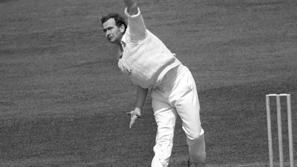 Malcolm Nash bowling in a match for Glamorgan.  (Photo by S&G/PA Images via Getty Images)