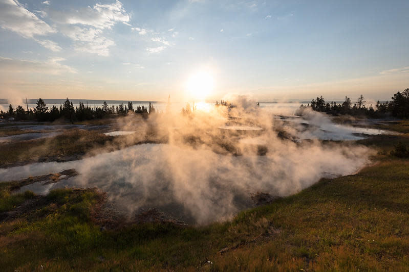 The West Thumb Geyser Basin in Yellowstone National Park. July 20, 2017 / Credit: National Park Service/Jacob W. Frank/Flickr