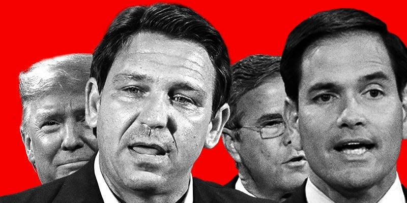 Trump Ron DeSantis Jeb Bush Marco Rubio