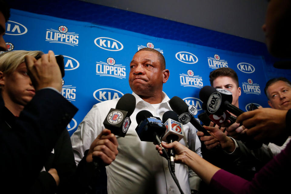 Clippers-Trainer Doc Rivers ließ den Tränen im Interview freien Lauf. (Bild: Getty Images)