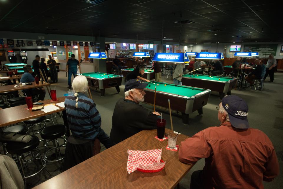 A welcome spot for those 55 years and older, the Old Dude & Dudette Pool League at Boulevard Billiards Sports Bar and Grill has been going strong since 2017 with play starting at 1 p.m. each Monday.