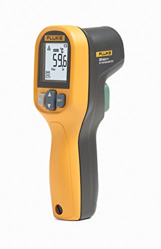 Fluke 59 Max+ Infrared Thermometer, Yellow, 59 Max Plus, 10:1 DTS Ratio, FLUKE-59 MAX+ NA