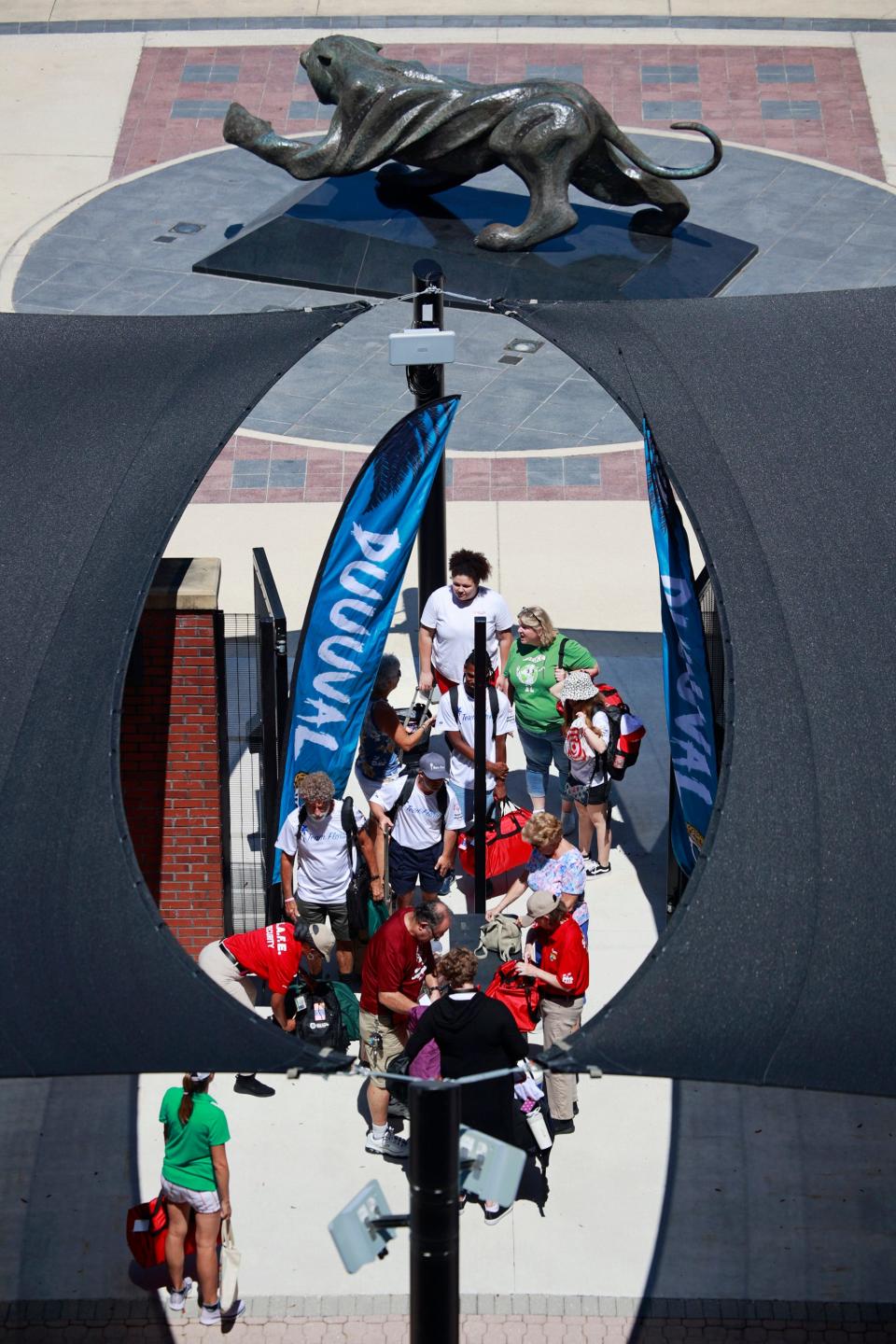 Athletes arrive Friday at TIAA Bank Field in Jacksonville for a formal sendoff to the 2022 Special Olympics USA Games in Orlando.