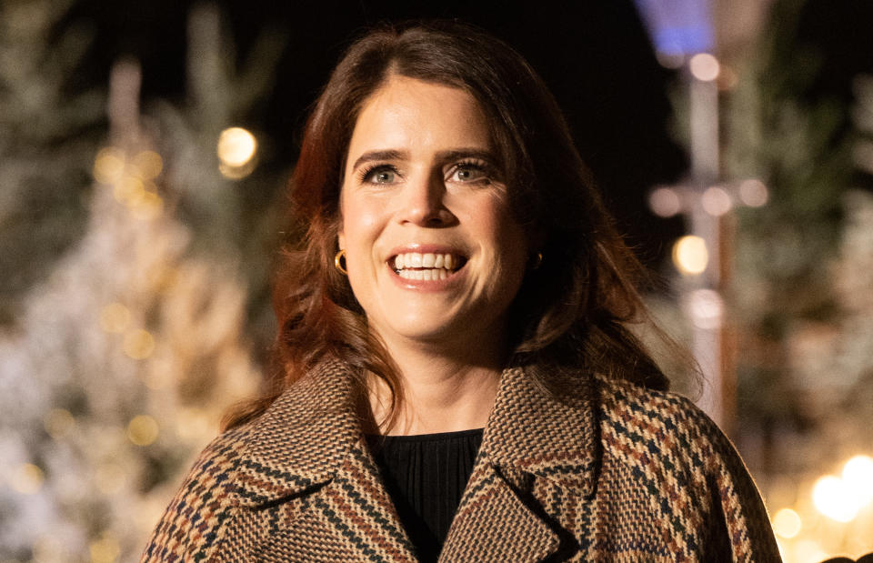 LONDON, ENGLAND - DECEMBER 15: Princess Eugenie attends the 'Together at Christmas' Carol Service at Westminster Abbey on December 15, 2022 in London, England. (Photo by Samir Hussein/WireImage)