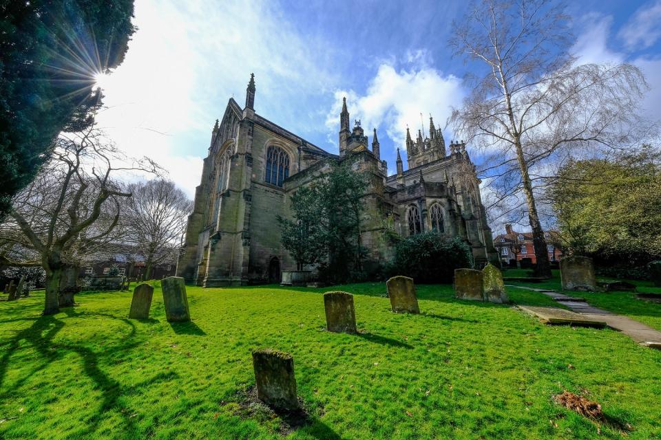 Reverend Vaughan Roberts, 62, conducted a church service with a Blues Brother filter on after a mishap with his Zoom account (swns)