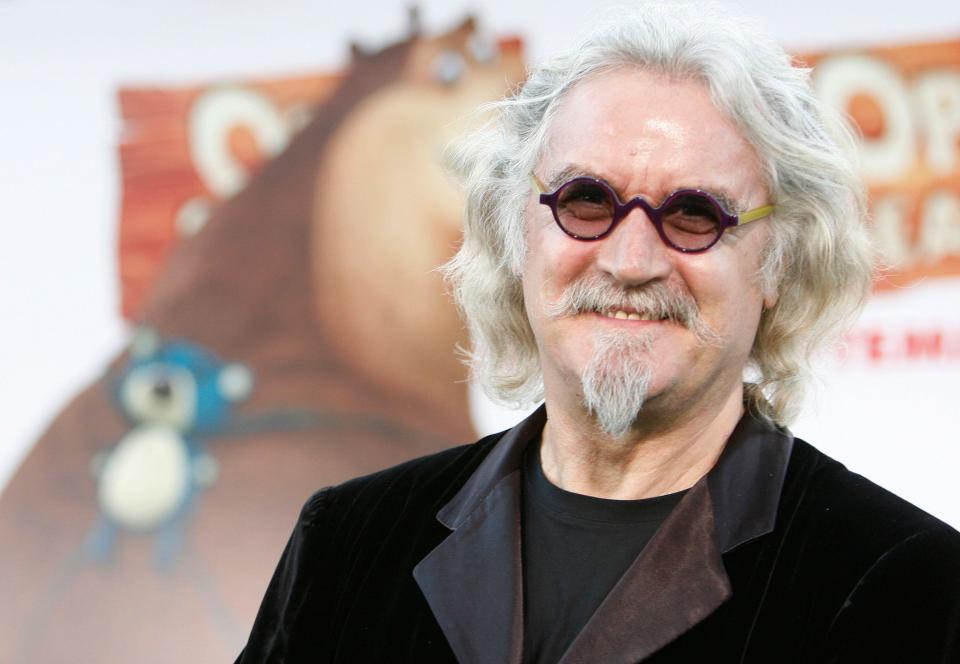 Actor Billy Connolly poses for photographers at the premiere of 