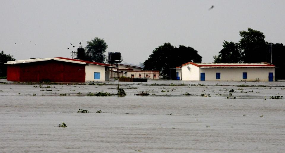 Patna: A view of a flood hit village in Patna district of Bihar on Aug 20, 2016. (Photo: IANS)